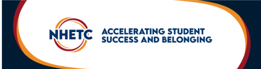 NHETC Logo with the words Accelerating student success and belonging